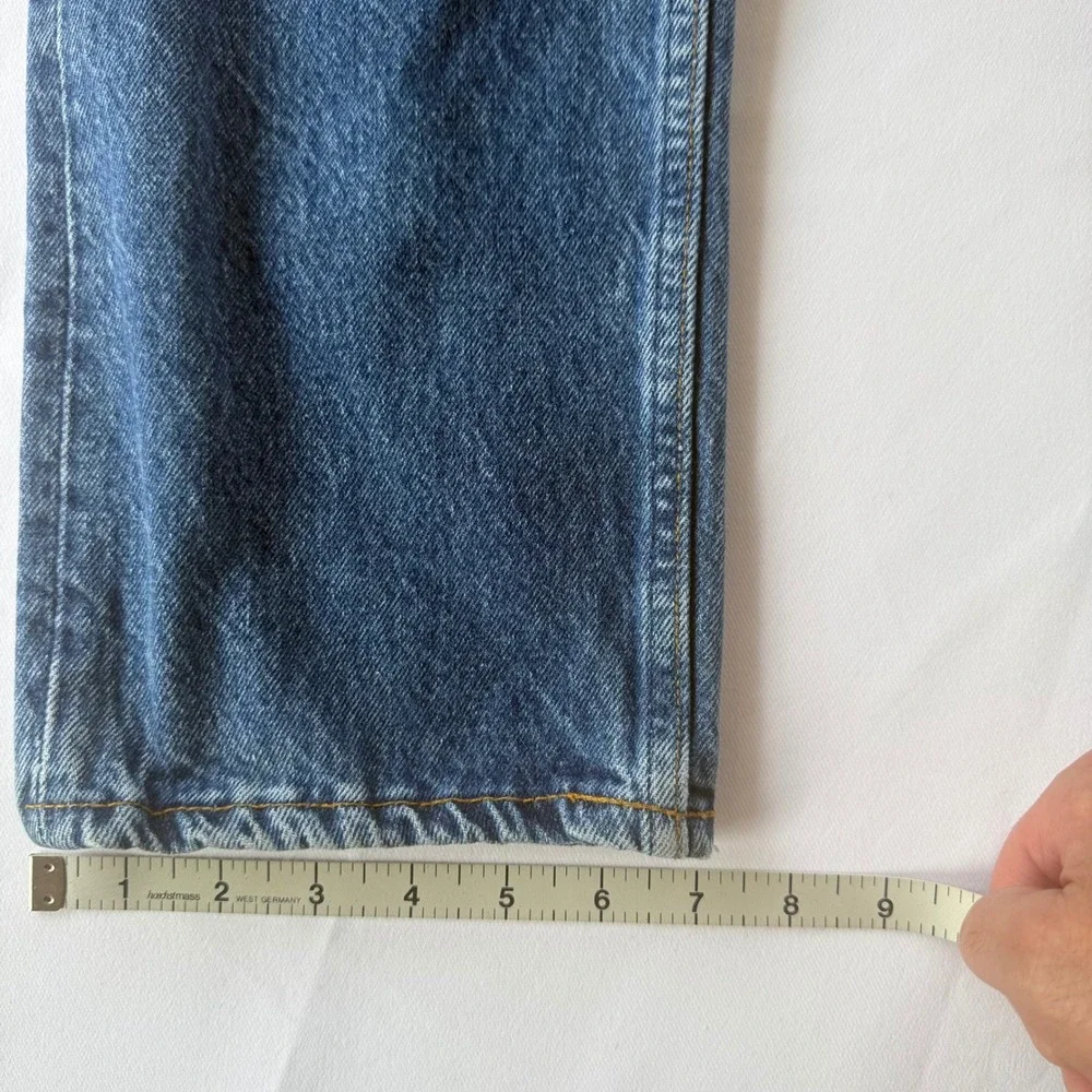 Levis 501 Vintage 87 Original Fit Button Fly Straight Leg Blue Denim Jeans 28x29